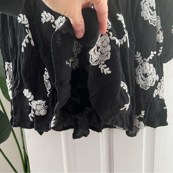 Free People Embroidered Floral Mini Tunic Dress - Picture 6 of 7